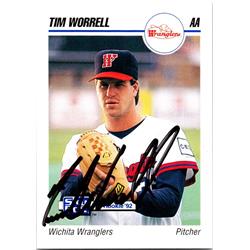 676293 Tim Worrell Autographed Wichita Wranglers 1992 Impel Pre Rookie No.289 Baseball Card -  Autograph Warehouse