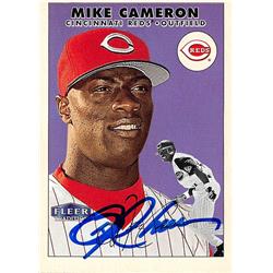 676515 Mike Cameron Autographed Cincinnati Reds 2000 Fleer Tradition No.58 Baseball Card