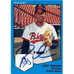 676522 Bobby Meacham Autographed Buffalo Bisons 1989 Procards No.1663 Baseball Card -  Autograph Warehouse