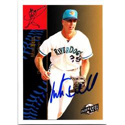 676736 Mike Bell Autographed Charleston Riverdogs 1994 Fleer Excel No.124 Baseball Card