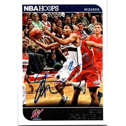 677241 Otto Porter Autographed Washington Wizards 2014 Panini Hoops No.220 Basketball Card