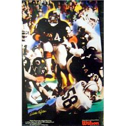 Picture of Autograph Warehouse 664631 22 x 34 in. Walter Payton Wilson Sports Chicago Bears Used Pinholes Frayed Sides Corners Poster