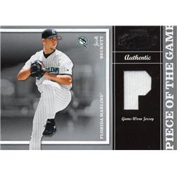 664727 Josh Beckett Player Worn Jersey Patch Florida Marlins 204 Donruss Playoff Honors No.PG15 LE 68-250 Baseball Card