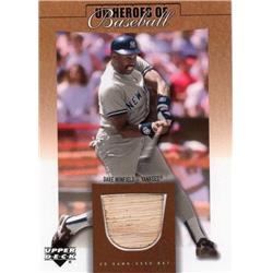 664900 Dave Winfield Player Used Bat Patch New York Yankees 2001 Upper Deck Heroes No.BDW Baseball Card