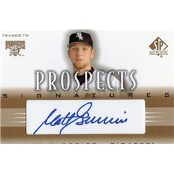 664974 Matt Guerrier Autographed Chicago White Sox, Pirates 2002 Upper Deck Prospects Rookie No.PMG Baseball Card