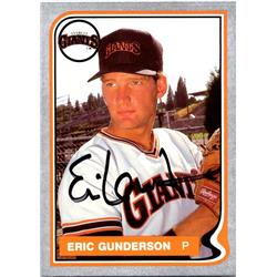 665057 Eric Gunderson Autographed Everett Giants 1987 Pacific Rookie No.13 Baseball Card