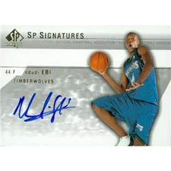 665150 Ndudi Edi Autographed Minnesota Timberwolves 2004 Upper Deck SP Rookie No.NEA Basketball Card