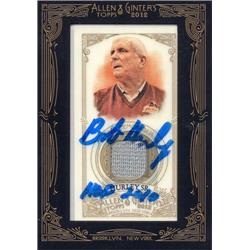 665176 Bob Hurley Sr. Autographed Player Worn Jersey Patch High School Hall of Fame Coach 2012 Topps Allen & Ginter No.154 Basketball Card