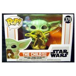 665305 John Rosengrant Autographed Baby Yoda Grogu with Frog in Mouth Funko Pop 379 Star Wars the Mandalorian Toy Figure -  Autograph Warehouse