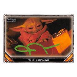 675535 John Rosengrant Autographed 2020 Topps the Mandalorian No.84 Star Wars Puppeteer Grogu Baby Yoda Trading Card
