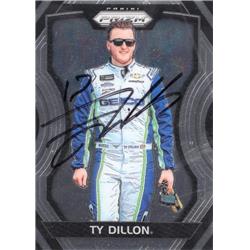 724274 TY Dillon Autographed NASCAR, Auto Racing & SC 2018 Panini Prizm No.16 Trading Card