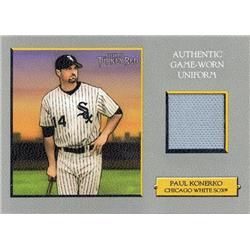 724328 Paul Konerko Player Worn Jersey Patch Chicago White Sox 2006 Topps Turkey Red No.TRRPK Baseball Card