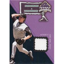 724753 Curt Schilling Player Worn Jersey Patch Arizona Diamondbacks 2002 Fleer Flair No.CS Baseball Card