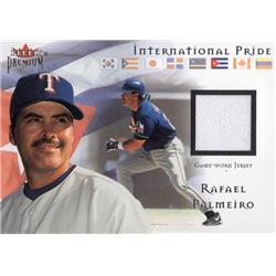 724763 Rafael Palmeiro Player Worn Jersey Patch Texas Rangers 2002 Fleer Premium No.RP Baseball Card