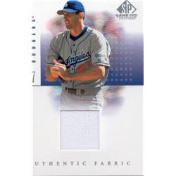 724766 Kevin Brown Player Worn Jersey Patch Los Angeles Dodgers 2001 Upper Deck No.KB Baseball Card