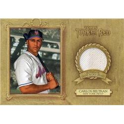 724814 Carlos Beltran Player Worn Jersey Patch New York Mets 2007 Topps Turkey Red No.TRRCB1 Baseball Card