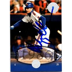 724939 Wally Backman Autographed New York Mets 2004 Upper Deck Timeless Legends No.263 Baseball Card