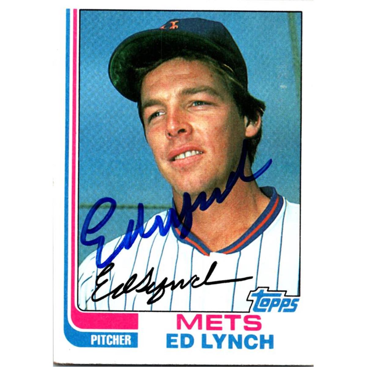 725203 Ed Lynch Autographed New York Mets 1982 Topps No.121 Baseball Card