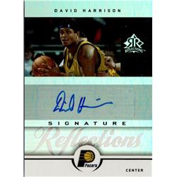 725598 David Harrison Autographed Indiana Pacers 2005 Upper Deck Reflections No.SRDA Basketball Card