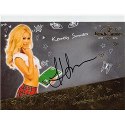 725740 Kennedy Summers Autographed Swimsuit Playboy Model 2017 Benchwarmers No.50 Trading Card