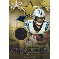 725852 Dj Moore Player Worn Jersey Patch Carolina Panthers 2021 Panini Prestige Stars No.SNDJM Football Card