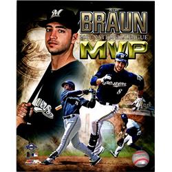725986 8 x 10 in. Ryan Braun Milwaukee Brewers 2011 NL MVP Collage Photofile Licensed Photo