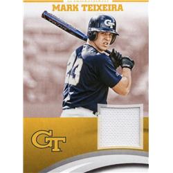 Picture of Autograph Warehouse 654457 Mark Teixeira Player Worn Jersey Patch Georgia Tech Yellow Jackets 2016 Panini Team Collection No.MTGT Baseball Card