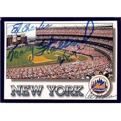 703297 Ed Charles Ed Bauta Tracy Stallard AL Moran Ed Kranepool Autographed New York Mets 1994 Pinnacle Shea Stadium No.655 Baseball Card -  Autograph Warehouse