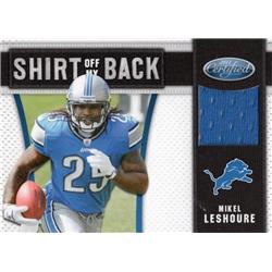 703429 Mikel Leshoure Player Worn Jersey Patch Detroit Lions 2011 Panini Certified No.36 LE 225-250 Football Card