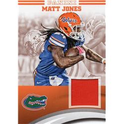 703507 Matt Jones Player Worn Jersey Patch Florida Gators 2015 Panini Team Collection No.MJFL Football Card