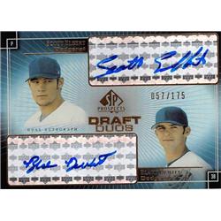 703572 Blake Dewitt & Scott Elbert Autographed Los Angeles Dodgers 2004 Upper Deck Draft Prospects No.DDED LE 57-175 Baseball Card