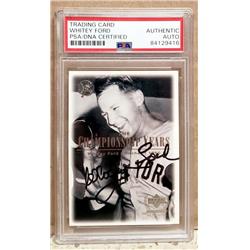 703792 Whitey Ford Autographed 2000 Upper Deck Yankees Legends No.78 PSA DNA Certified Slabbed New York Yankees Baseball Card