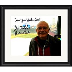 713937 8 x 10 in. Joe Castiglione Autographed Boston Red Sox Broadcaster No.SC2 Matted & Framed Red Sox Radio, Can You Believe It Photo