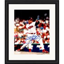 713971 8 x 10 in. Jaret Wright Autographed Cleveland Indians No.2 Matted & Framed Photo