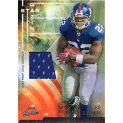 701071 Andre Brown Player Worn Jersey Patch New York Giants 2009 Playoff Absolute No.16 LE 247-250 Football Card