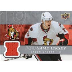 701343 Jason Spezza Player Worn Jersey Patch Ottawa Senators 2008 Upper Deck No.GJJS Hockey Card