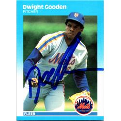 701973 Dwight Gooden Autographed New York Mets, Doc 1997 Fleer No.9 Baseball Card