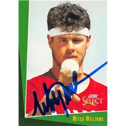 702001 Mitch Williams Autographed Philadelphia Phillies 1993 Score Select No.79 Baseball Card