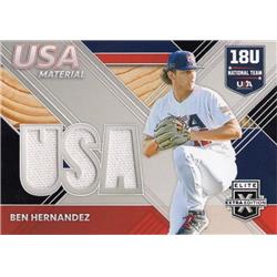 702214 Ben Hernandez Player Worn Jersey Patch Kansas City Royals 2020 Panini Elite Extra Rookie No.USAMBH Baseball Card