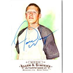 702239 Jason Wong Autographed Ginter Code Champion, SC 2009 Topps Allen & Ginter No.338 Trading Card