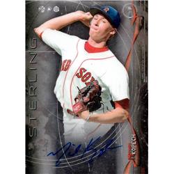 702432 Michael Kopech Signed Boston Red Sox 2014 Bowman Sterling No.BSPAMK Baseball Card