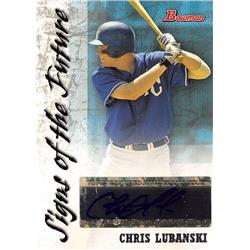 702489 Chris Lubanski Signed Kansas City Royals 2007 Bowman Rookie No.SOFSL Baseball Card
