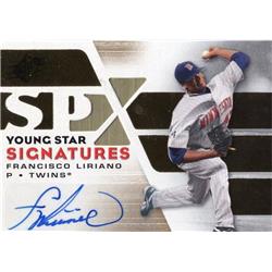 702492 Francisco Liriano Signed Minnesota Twins 2008 Upper Deck Spx No.YSSFL Baseball Card