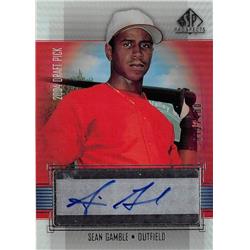 702493 Sean Gamble Signed Philadelphia Phillies 2004 Upper Deck Prospects No.SG LE 72-400 Baseball Card
