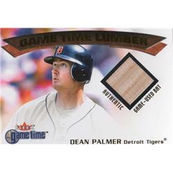 702528 Dean Palmer Player Used Bat Patch Detroit Tigers 2001 Fleer Game Time No.DP Baseball Card