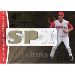 702536 Casey Kotchman Player Worn Jersey Patch Anaheim Angels 2008 Upper Deck Winning Materials No.WMCK Baseball Card