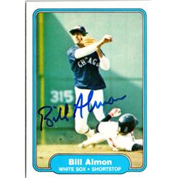 703026 Bill Almon Signed Chicago White Sox, JZ 1982 Fleer No.335 Baseball Card