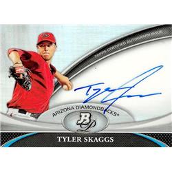703069 Tyler Skaggs Signed Arizona Diamondbacks 2011 Bowman Platinum No.BPATS Baseball Card