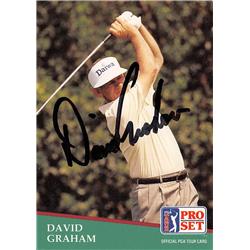689590 David Graham Signed Golfer PGA, Australia 1991 Pro Set No.46 Golf Card