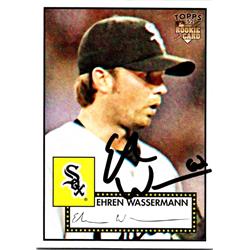 689700 Ehren Wassermann Autographed Chicago White Sox, JZ 2007 Topps 52 Rookie No.186 Baseball Card